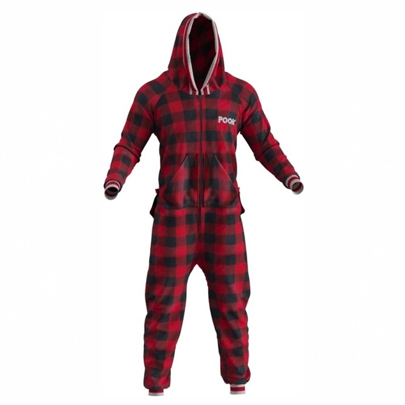 Pook Other - The Pook Onesie Red (Adult Unisex) Size Medium One Piece Pajama